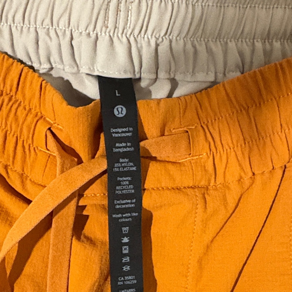 lululemon athletica Orange Athletic Shorts - Picture 2 of 4